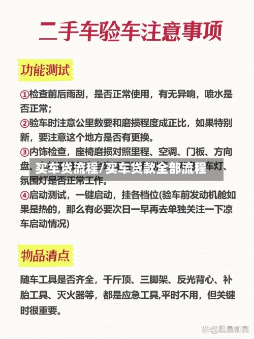 买车贷流程/买车贷款全部流程
