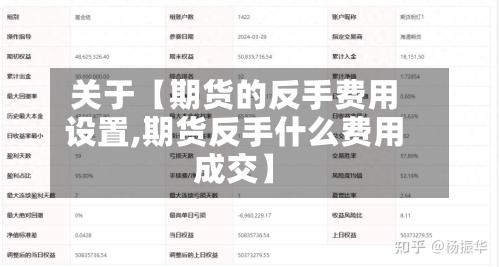 关于【期货的反手费用
设置,期货反手什么费用
成交】-第2张图片