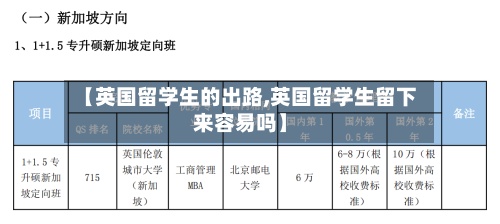 【英国留学生的出路,英国留学生留下来容易吗】