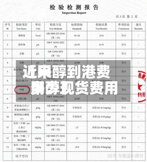 近来【甲醇到港费用甲醇现货费用多少】