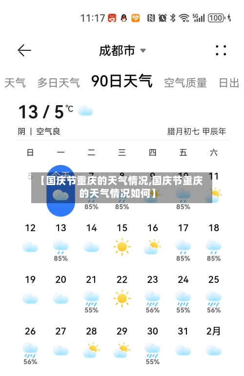 【国庆节重庆的天气情况,国庆节重庆的天气情况如何】-第2张图片
