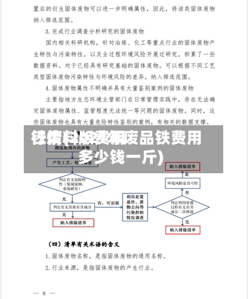 铁废料版费用
行情(2021年废品铁费用
多少钱一斤)-第2张图片