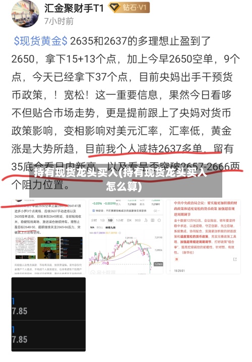 持有现货龙头买入(持有现货龙头买入怎么算)