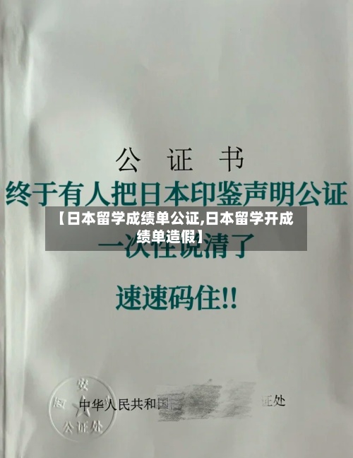 【日本留学成绩单公证,日本留学开成绩单造假】