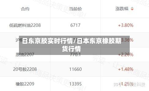 日东京胶实时行情/日本东京橡胶期货行情-第2张图片