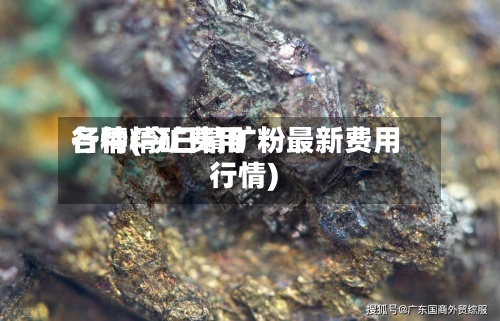 各种精矿费用
行情(今日精矿粉最新费用
行情)-第3张图片