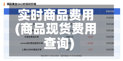 实时商品费用
(商品现货费用
查询)-第2张图片