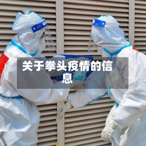 关于拳头疫情的信息-第3张图片