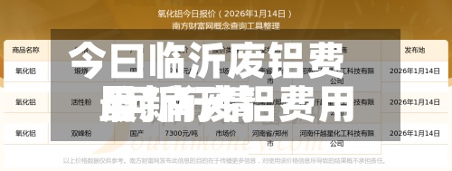 今曰临沂废铝费用
/河南废铝费用
最新行情