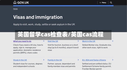 英国留学cas检查表/英国cas流程-第2张图片