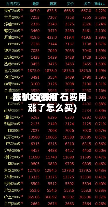 铁矿石费用
涨100(铁矿石费用
涨了怎么买)-第2张图片