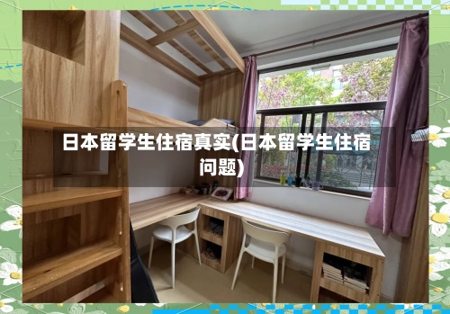 日本留学生住宿真实(日本留学生住宿问题)-第2张图片