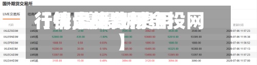 【镍最新费用
行情,镍最新费用
行情走势分析金投网】-第3张图片