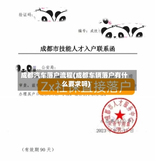 成都汽车落户流程(成都车辆落户有什么要求吗)