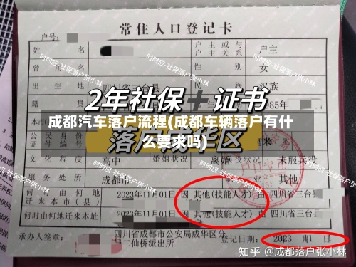 成都汽车落户流程(成都车辆落户有什么要求吗)-第2张图片