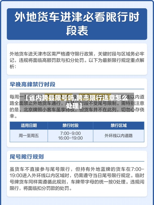 【省内跨县限号吗,跨市限行违章怎么处理】