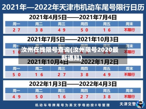 汝州在线限号查询(汝州限号2020最新通知)