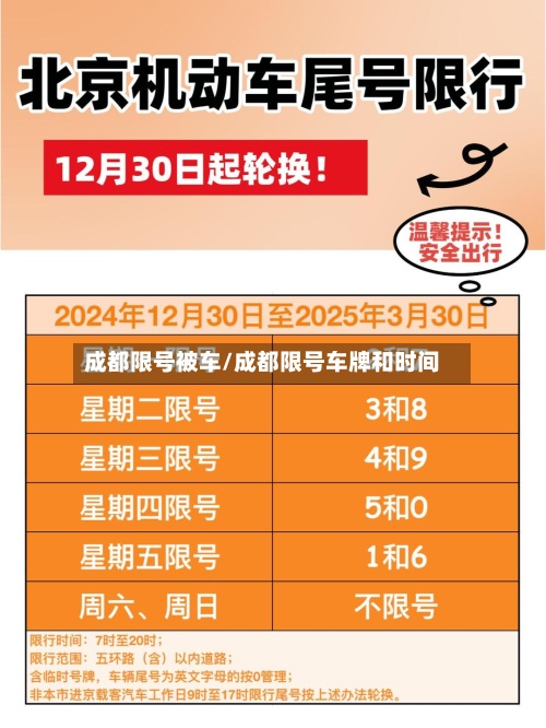 成都限号被车/成都限号车牌和时间-第2张图片