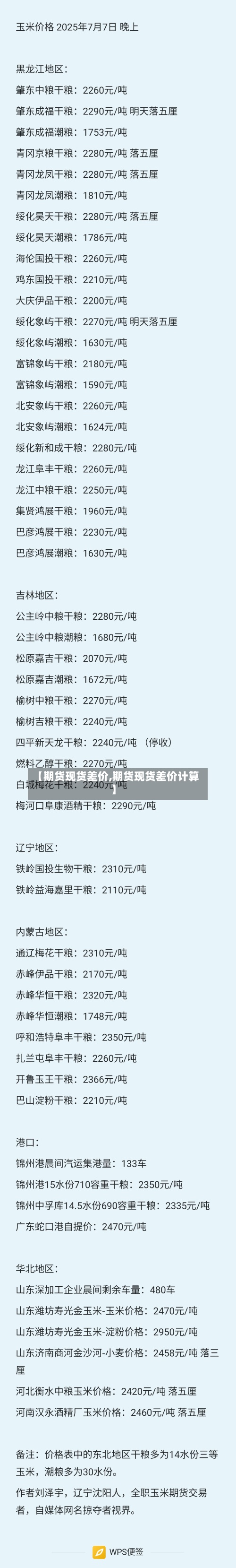 【期货现货差价,期货现货差价计算】-第2张图片