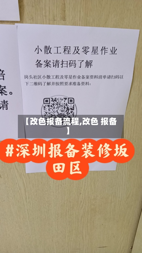 【改色报备流程,改色 报备】-第2张图片