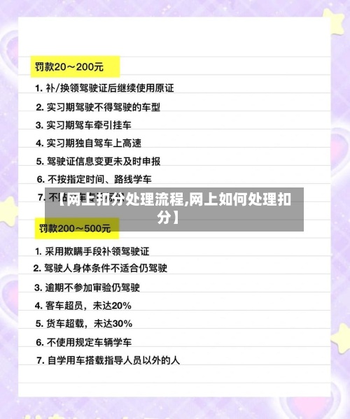 【网上扣分处理流程,网上如何处理扣分】-第3张图片