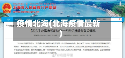 疫情北海(北海疫情最新)