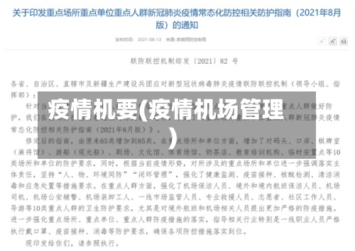 疫情机要(疫情机场管理)-第2张图片