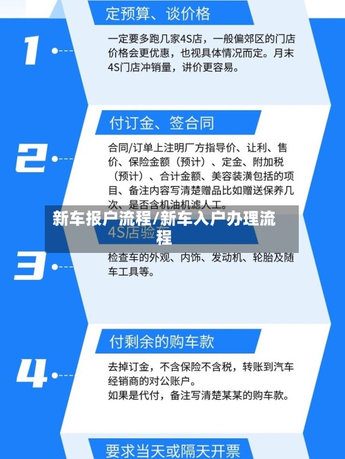 新车报户流程/新车入户办理流程