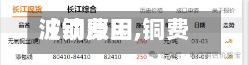 【铜费用
波动原因,铜费用
走高的原因】