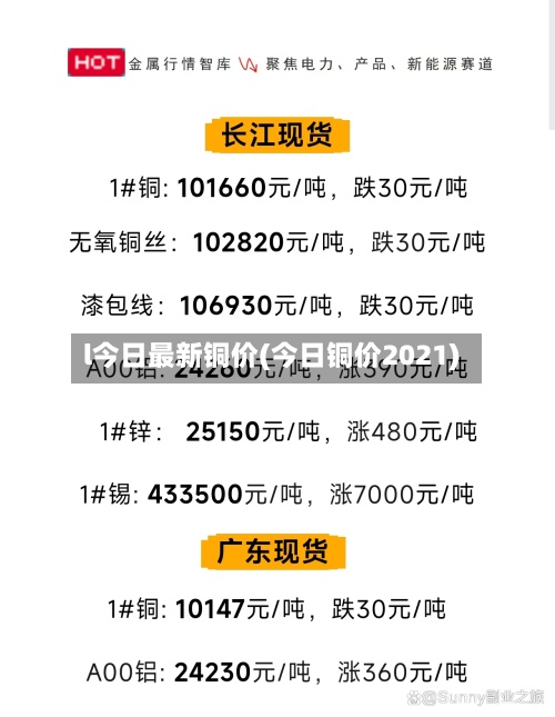 l今日最新铜价(今日铜价2021)