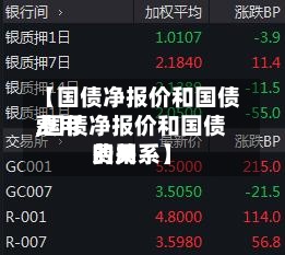 【国债净报价和国债费用,国债净报价和国债费用的关系】-第2张图片