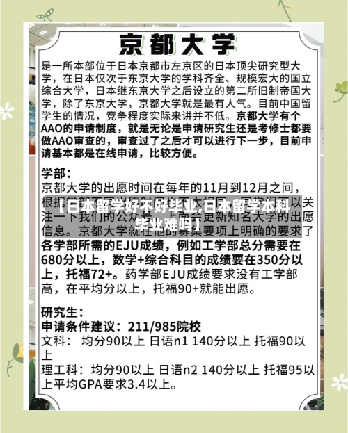 【日本留学好不好毕业,日本留学本科毕业难吗】