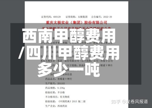 西南甲醇费用/四川甲醇费用多少一吨-第2张图片