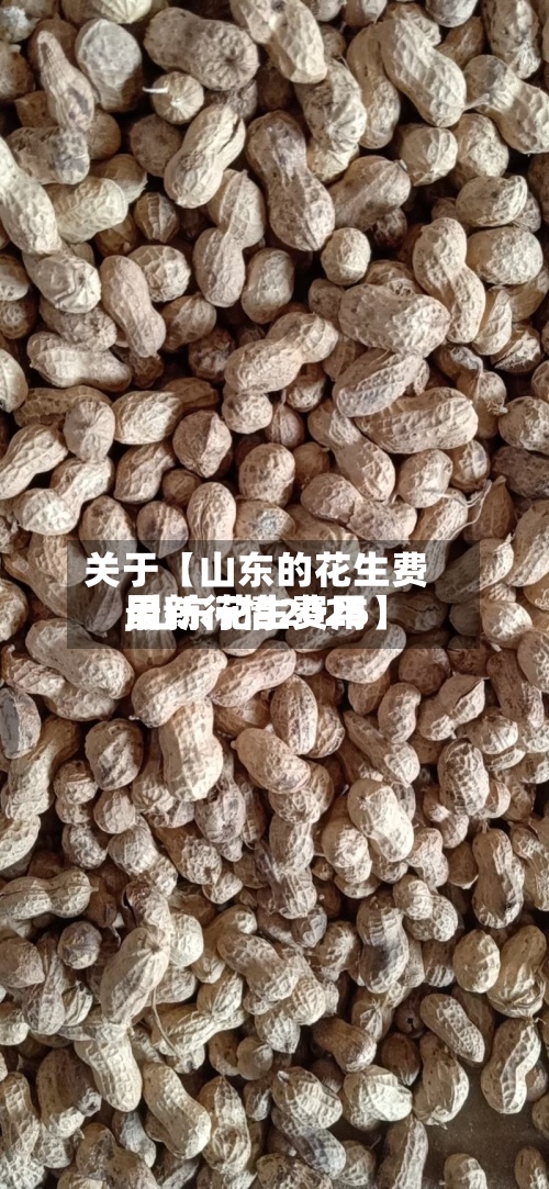 关于【山东的花生费用
,山东花生费用
最新行情2025】