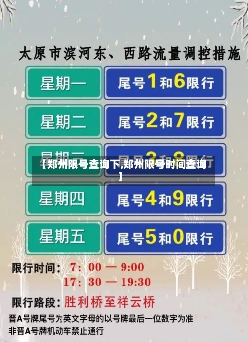 【郑州限号查询下,郑州限号时间查询】