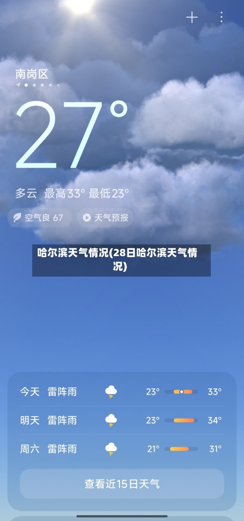 哈尔滨天气情况(28日哈尔滨天气情况)-第2张图片