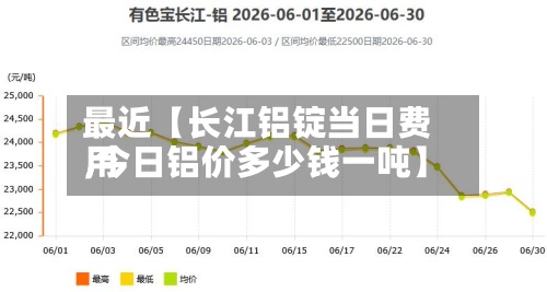 最近【长江铝锭当日费用
,今日铝价多少钱一吨】