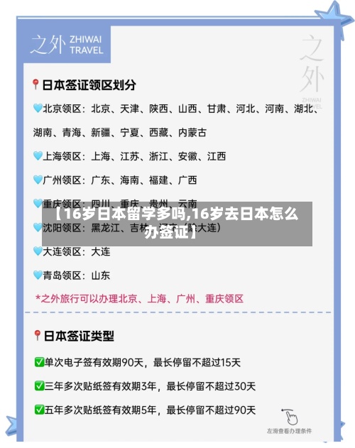 【16岁日本留学多吗,16岁去日本怎么办签证】
