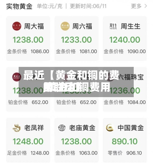 最近【黄金和铜的费用
,黄金和铜费用
的联动】-第2张图片