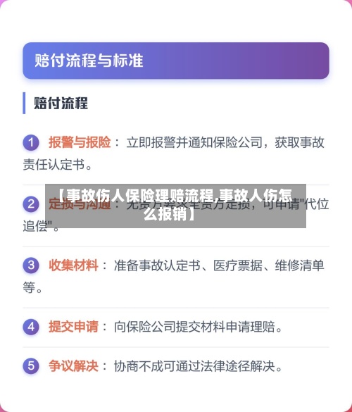 【事故伤人保险理赔流程,事故人伤怎么报销】-第2张图片
