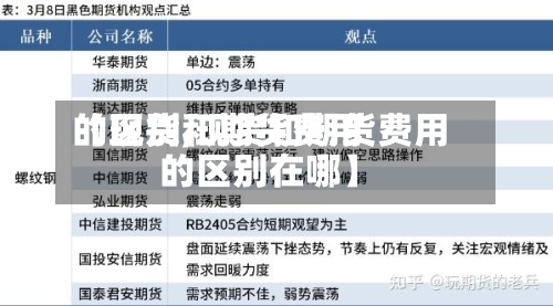 【现货和期货费用
的区别,现货和期货费用
的区别在哪】