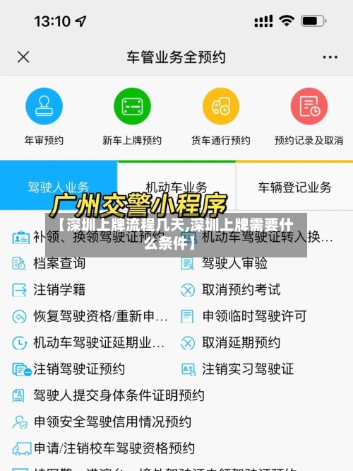 【深圳上牌流程几天,深圳上牌需要什么条件】-第2张图片
