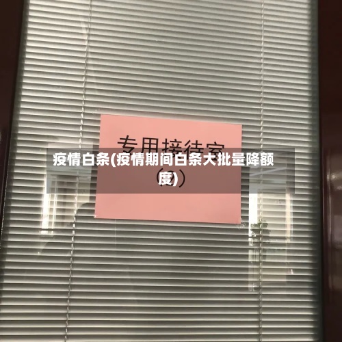 疫情白条(疫情期间白条大批量降额度)