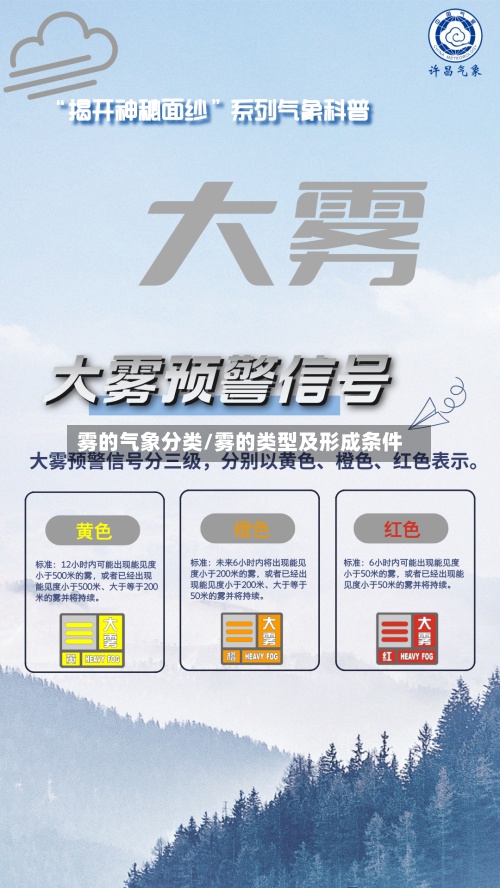 雾的气象分类/雾的类型及形成条件