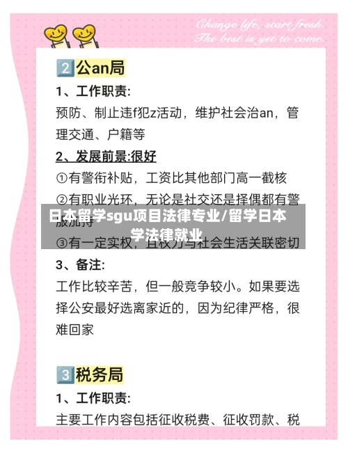 日本留学sgu项目法律专业/留学日本学法律就业-第2张图片
