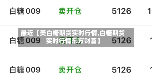 最近【美白糖期货实时行情,白糖期货实时行情东方财富】-第2张图片
