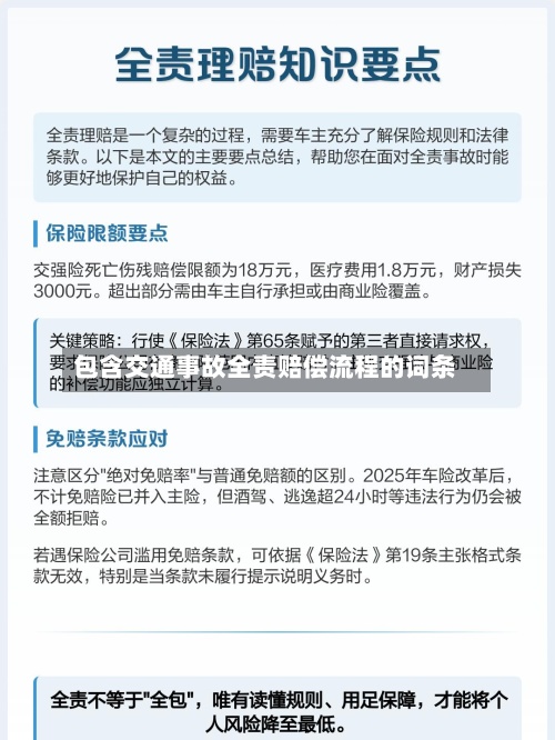 包含交通事故全责赔偿流程的词条-第2张图片