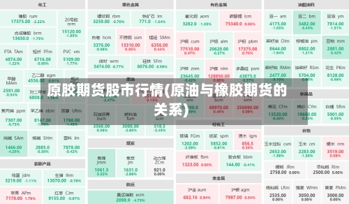 原胶期货股市行情(原油与橡胶期货的关系)