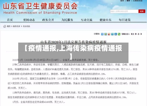 【疫情通报,上海传染病疫情通报】