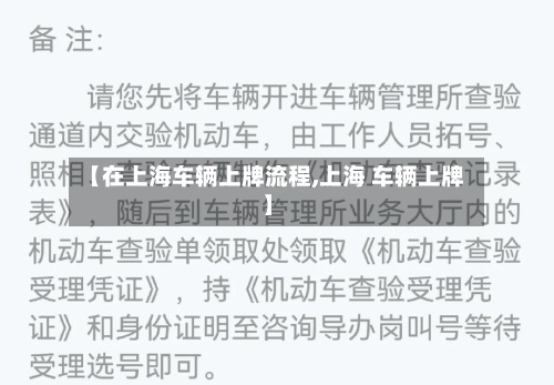 【在上海车辆上牌流程,上海 车辆上牌】